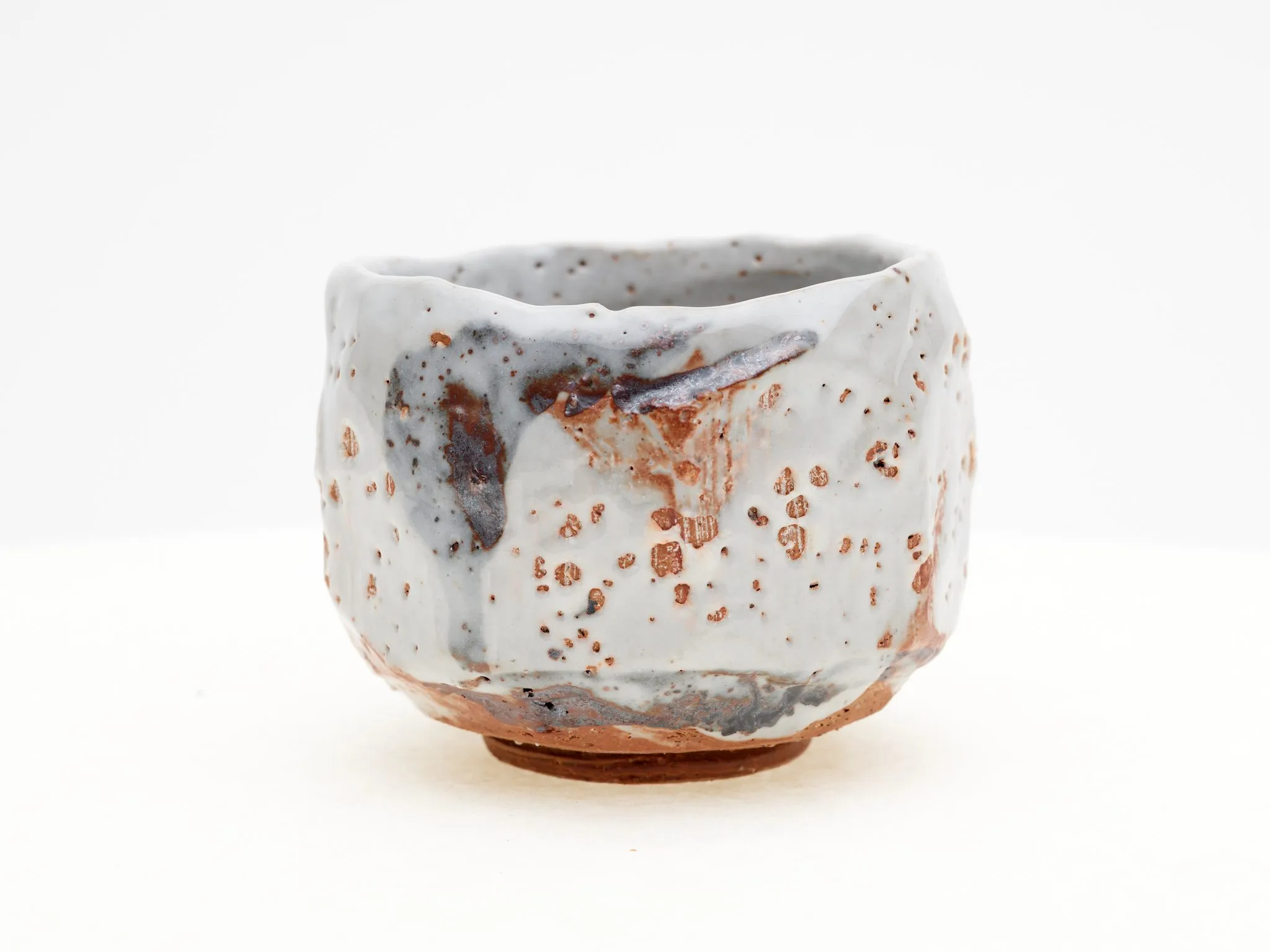 Faceted Shino Chawan