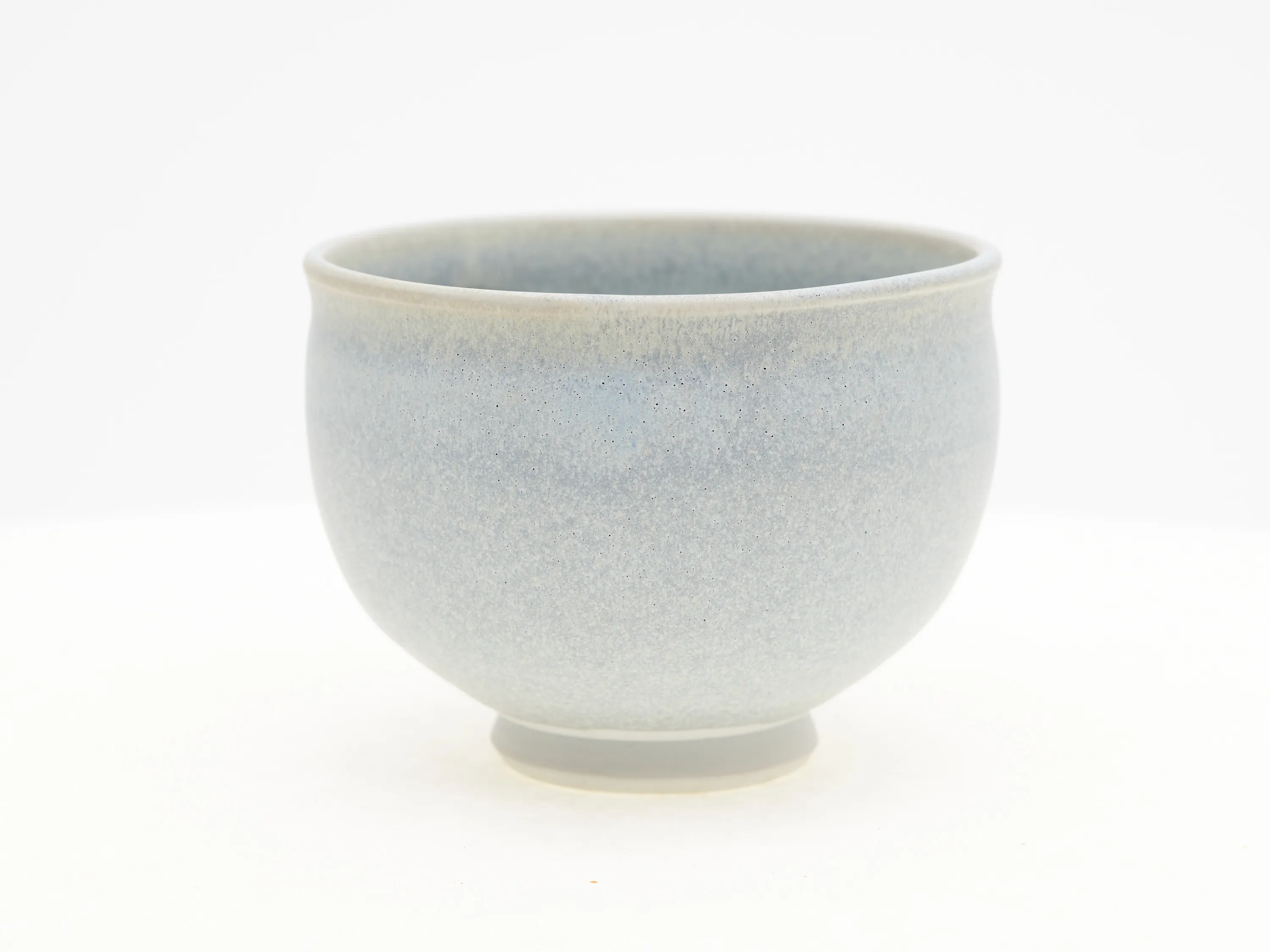 Matte Blue Porcelain Chawan