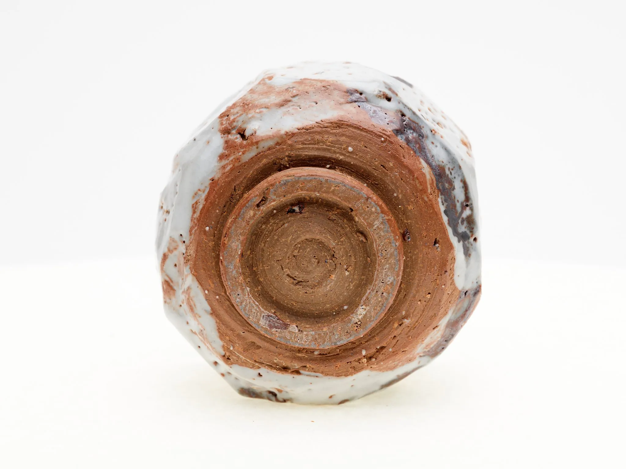 Faceted Shino Chawan — view 2