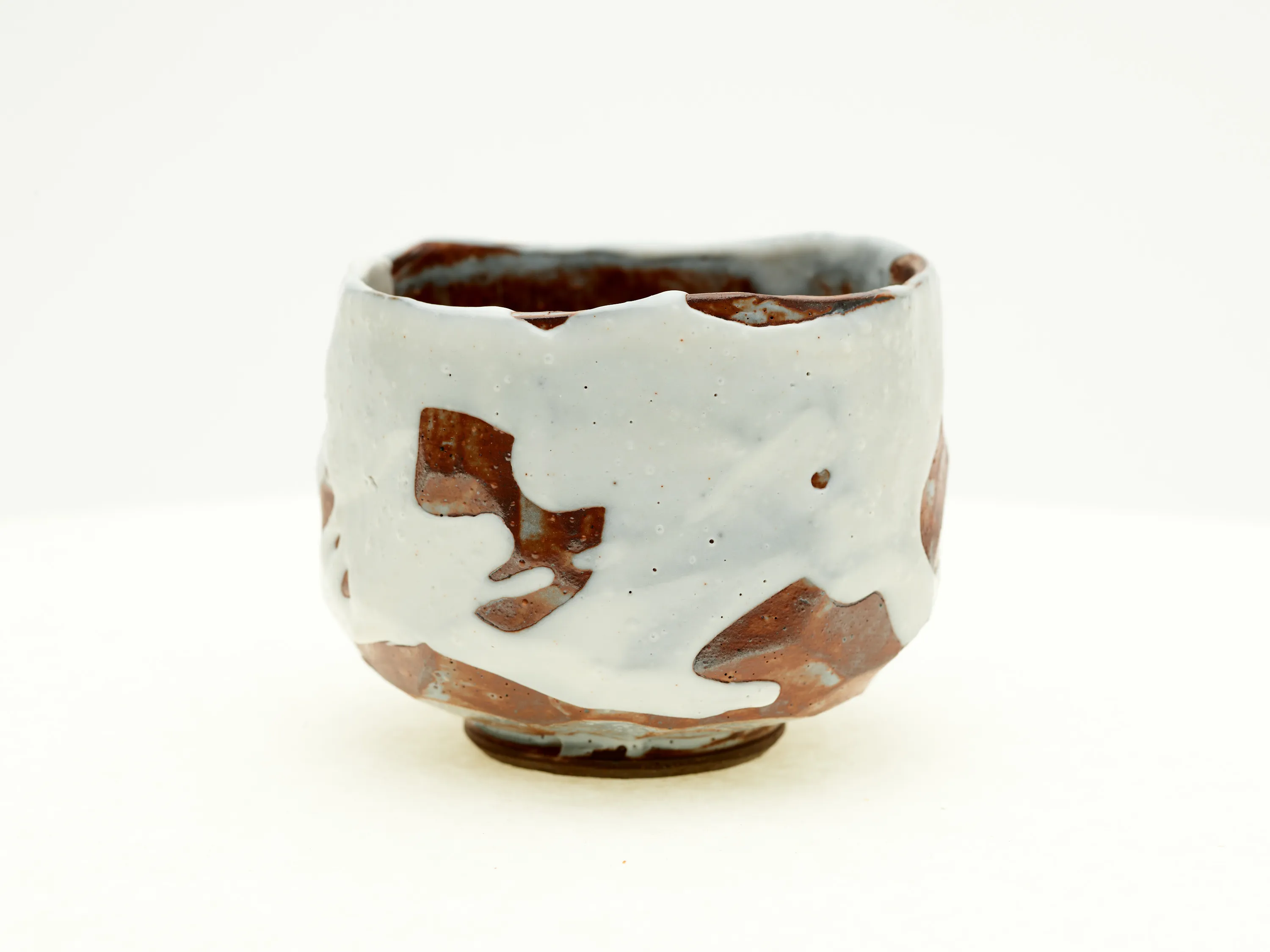 Hand-carved Norcal Shino Chawan — view 2