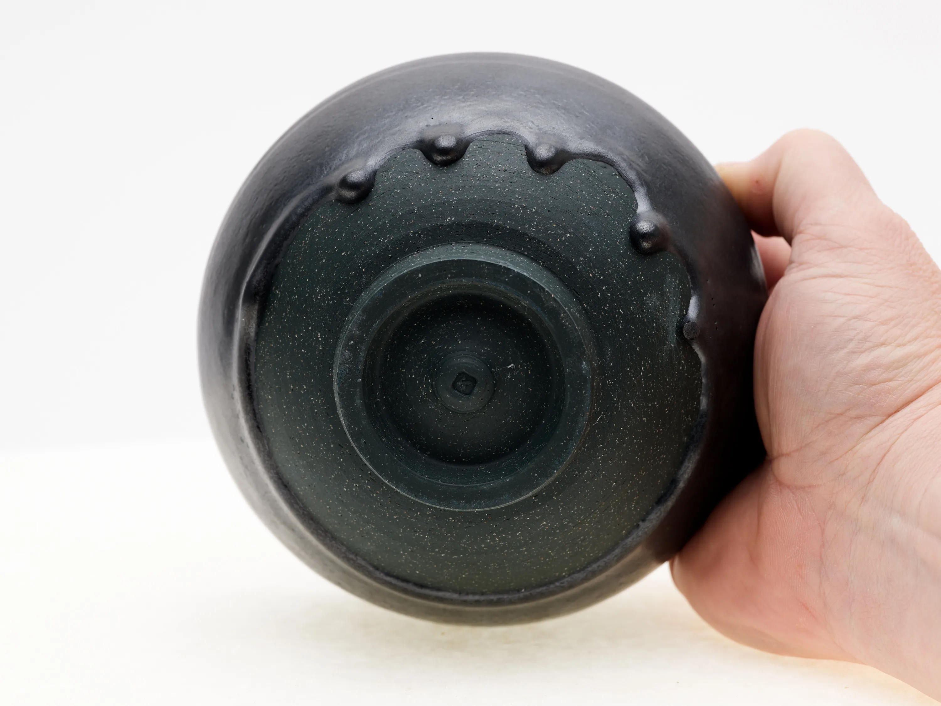 Gunmetal Tenmoku Chawan — view 3