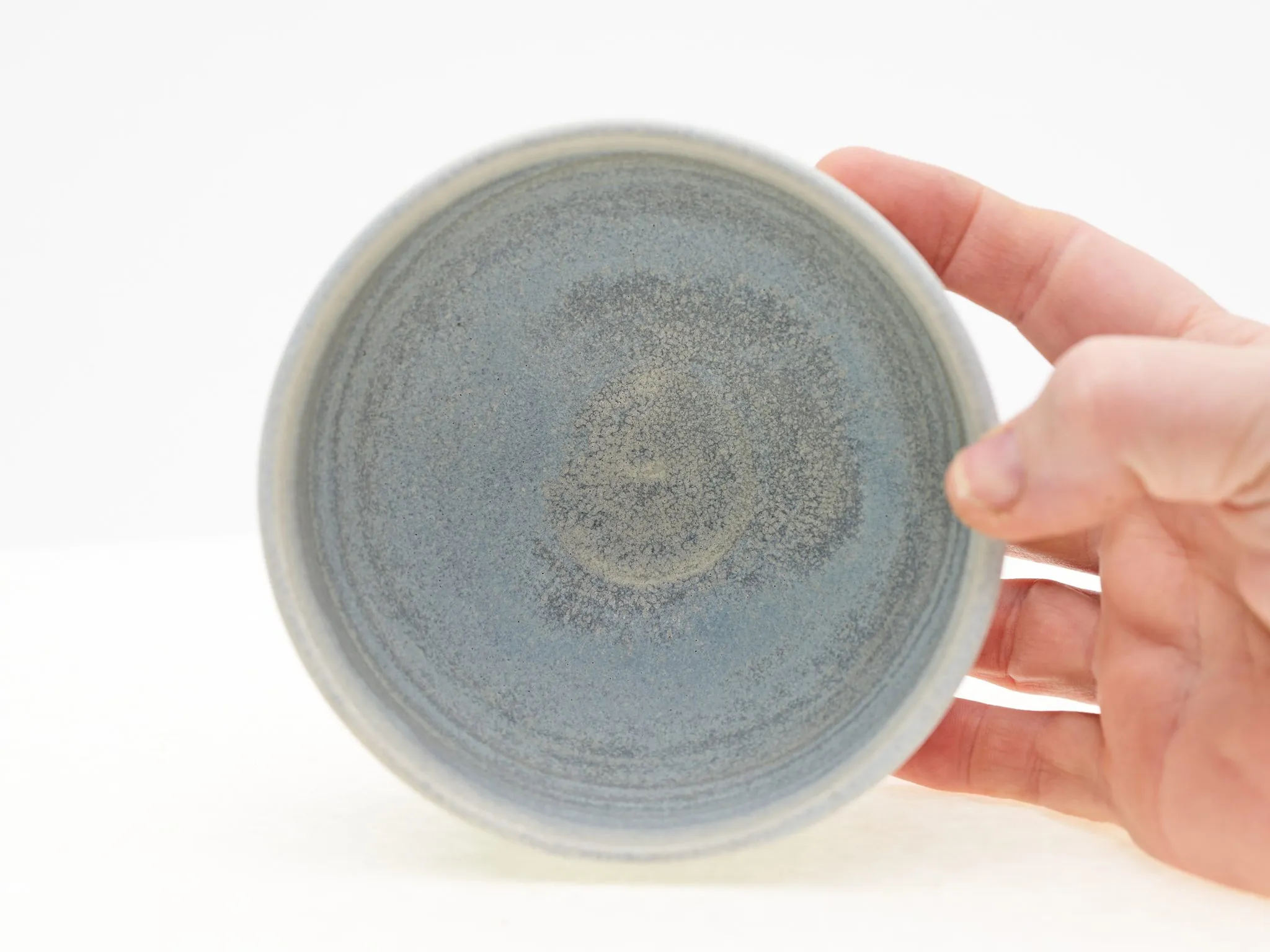 Matte Blue Porcelain Chawan — view 3