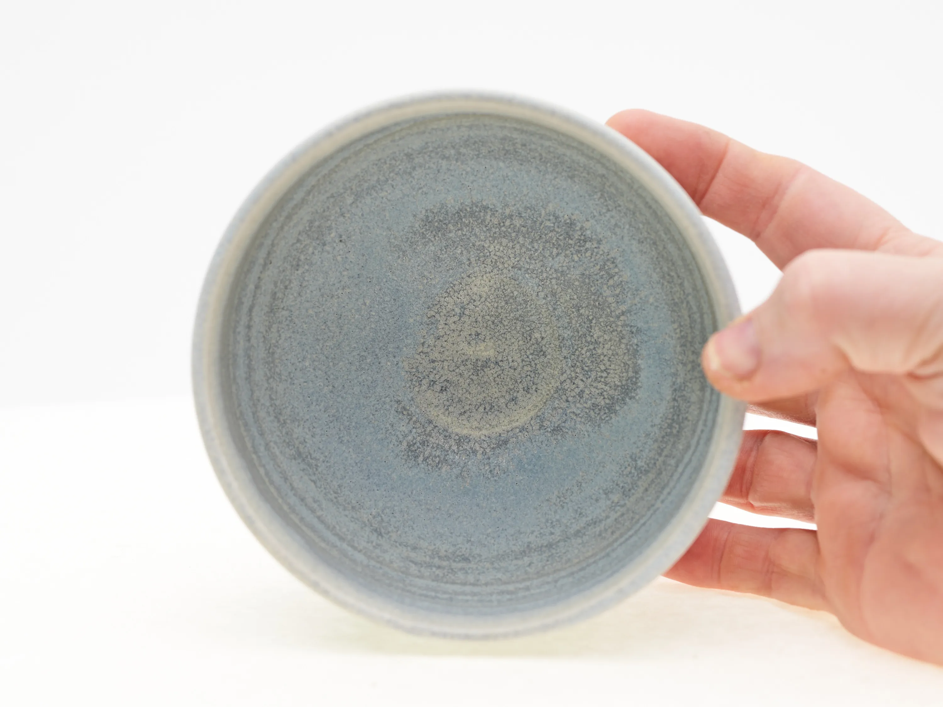 Matte Blue Porcelain Chawan — view 3