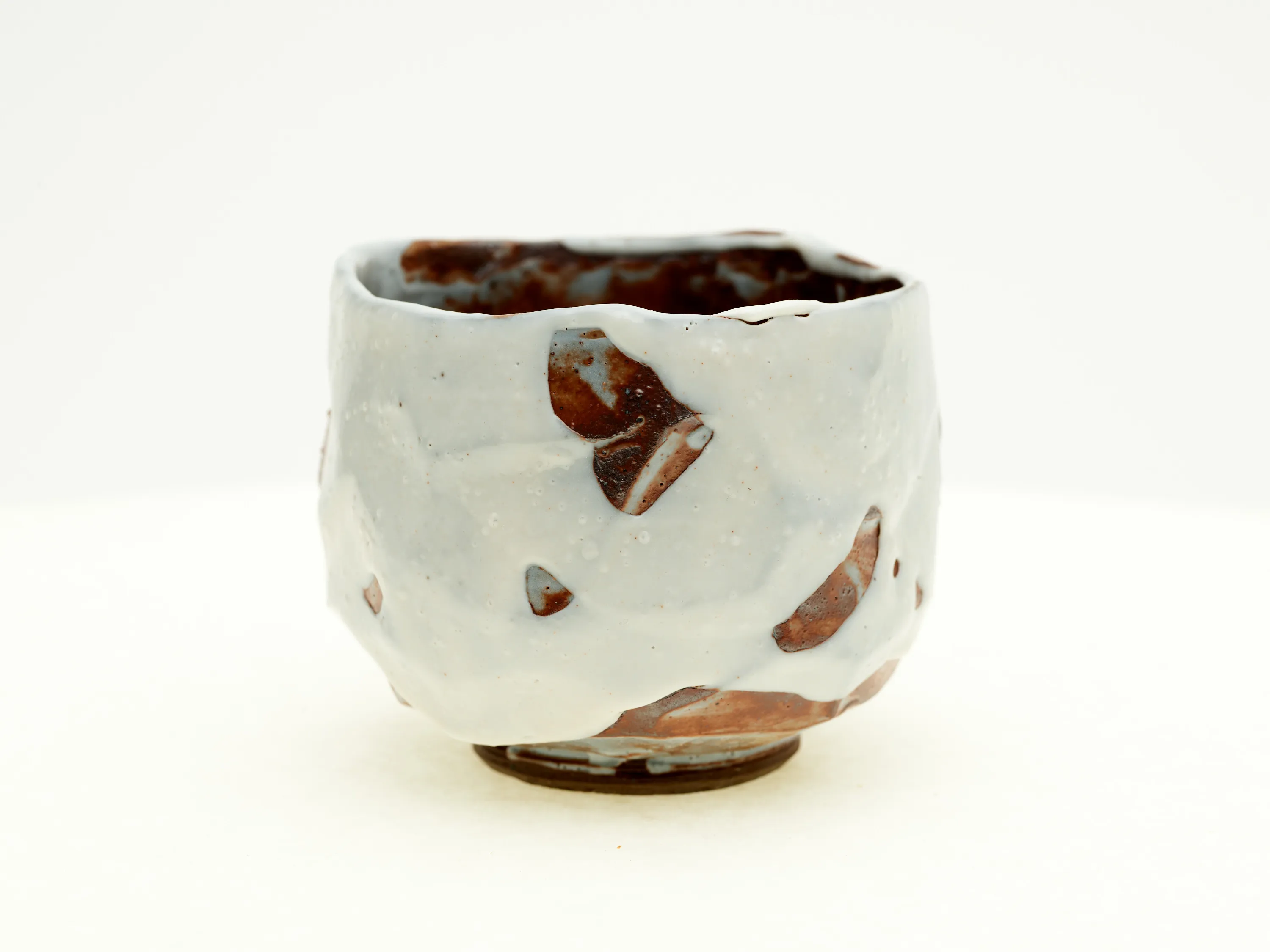 Hand-carved Norcal Shino Chawan — view 3