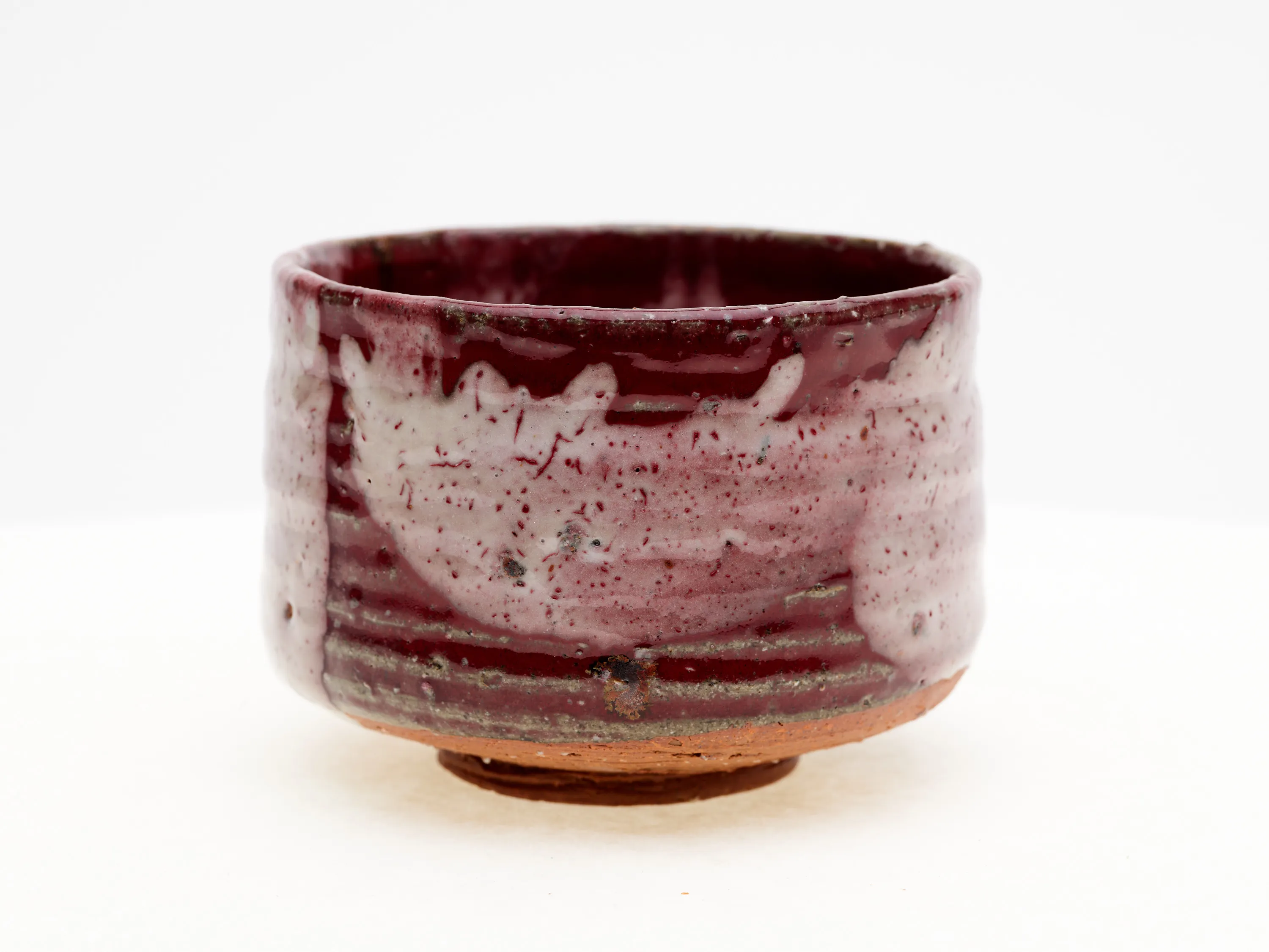 Copper Red Shino Chawan — view 3