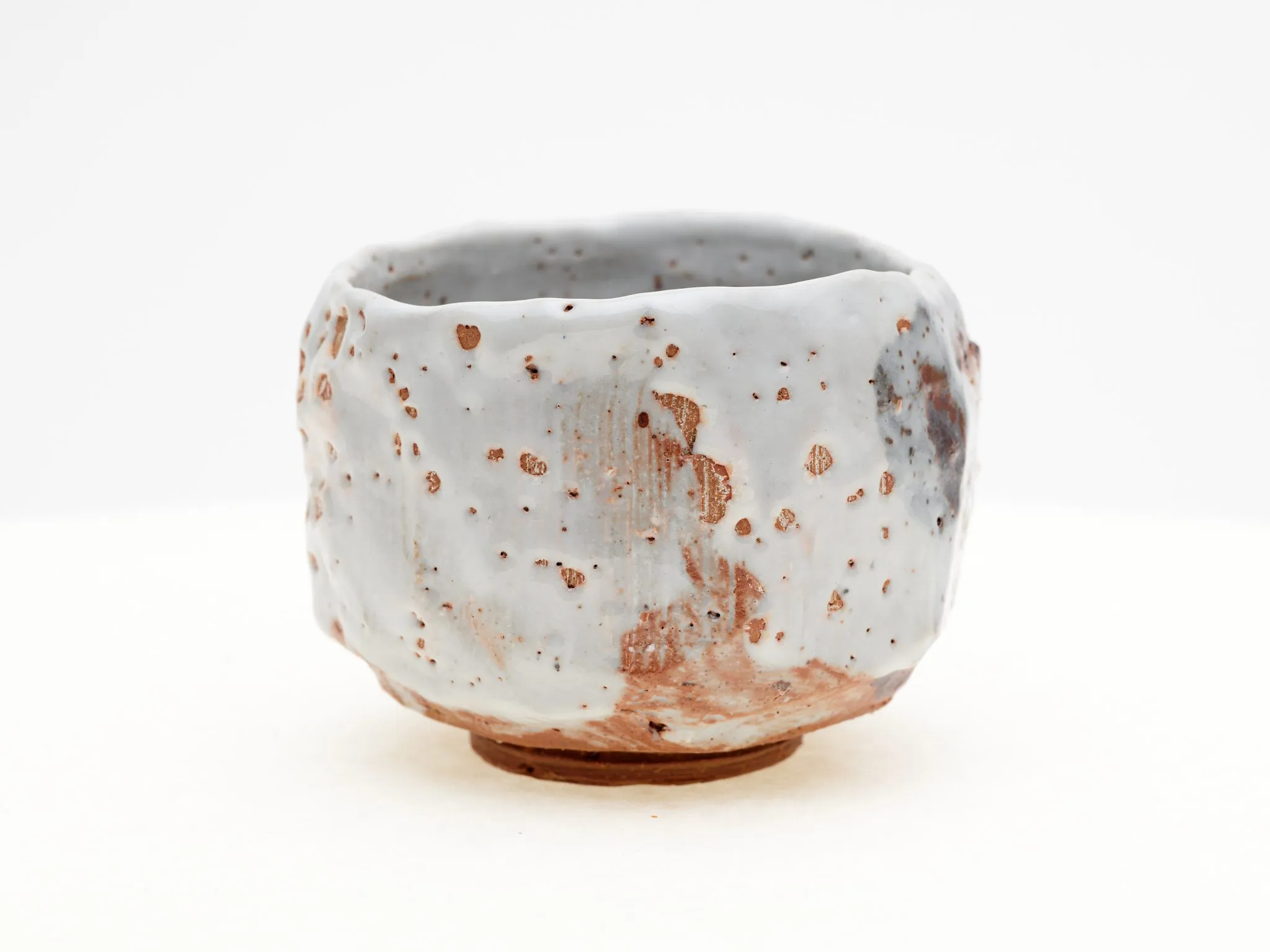 Faceted Shino Chawan — view 4